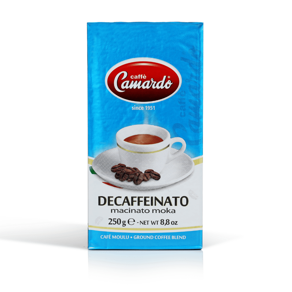 Caffè DECAFFEINATO Macinato Sottovuoto – 250 gr