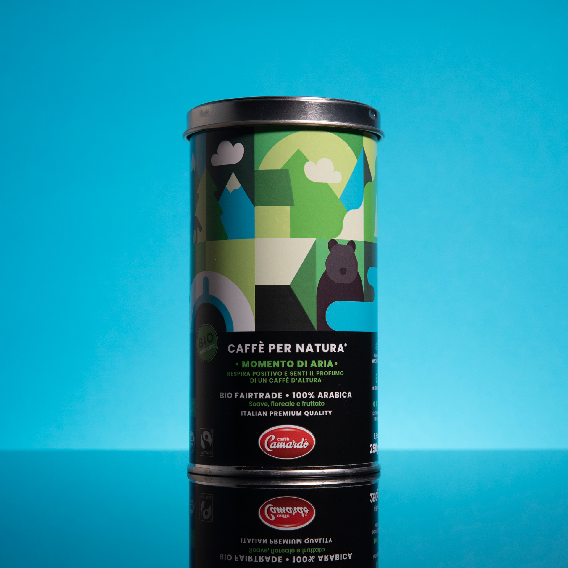Caffè Macinato Biologico ARIA – 250 gr con bag di juta riciclata-3