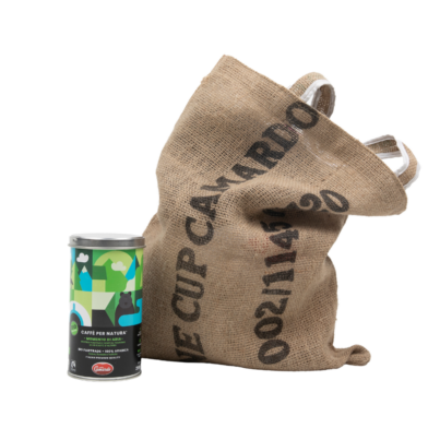 Caffè Macinato Biologico ARIA – 250 gr con bag di juta riciclata